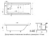 Ванна из искусственного камня Delice Diapason 165x75