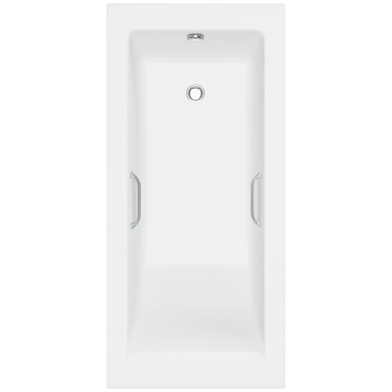 Ванна из искусственного камня Delice Diapason 150x75 матовая с ручками хром DLR330014R-M