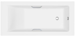 Ванна из искусственного камня Delice Diapason 165x70 матовая с ручками хром DLR330017R-M
