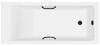 Ванна из искусственного камня Delice Diapason Ultra с узким бортом 180x80 глянцевая с черными ручками DLR330052RB-G