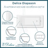 Ванна из искусственного камня Delice Diapason 150x70 матовая DLR330003-M