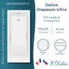 Ванна из искусственного камня Delice Diapason Ultra с узким бортом 170x75 глянцевая с ручками хром DLR330050R-G