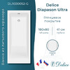 Ванна из искусственного камня Delice Diapason Ultra с узким бортом 180x80 глянцевая DLR330052-G