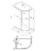 Душевая кабина Triton Коралл А 120x80 L мозаика