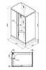 Душевая кабина Triton Квадро А 120x80 полосы