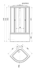 Душевая кабина Triton Стандарт Б 90x90 лен