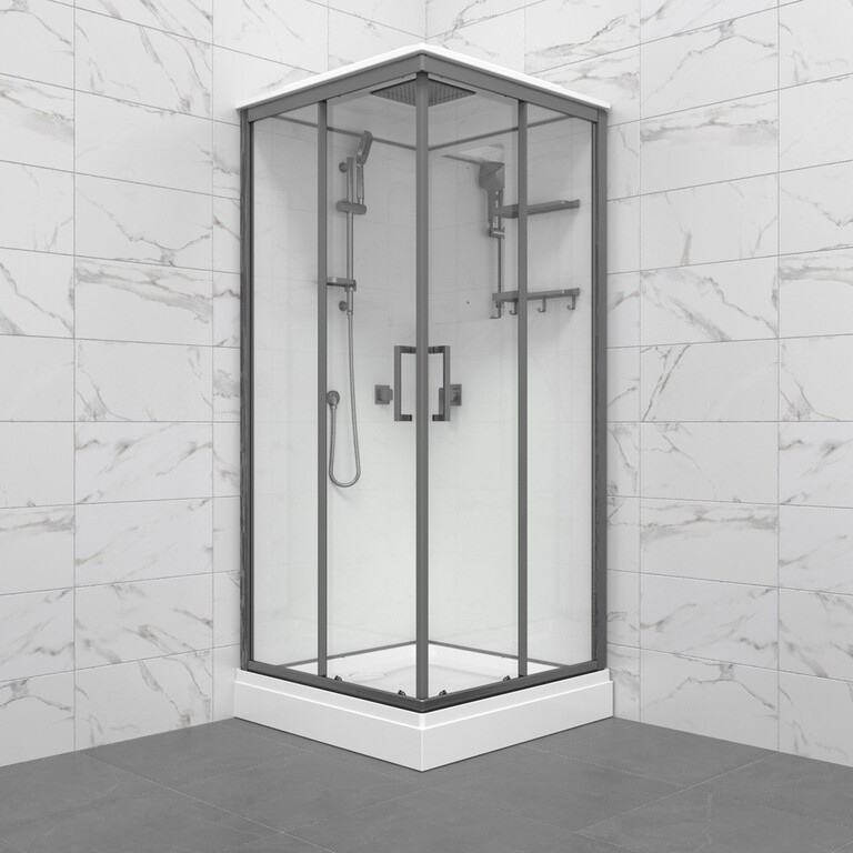 Душевая кабина Triton Рич-Графит А 90x90