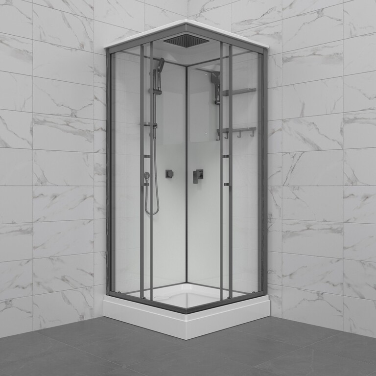Душевая кабина Triton Рич-Графит А 90x90
