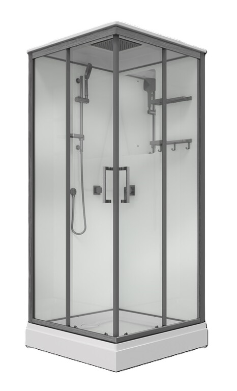 Душевая кабина Triton Рич-Графит А 90x90