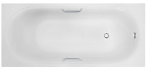 Ванна из искусственного камня Delice Dolce 170x70 глянцевая с ручками хром DLR330058R-G