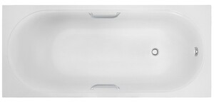 Ванна из искусственного камня Delice Dolce 170x80 глянцевая с ручками хром DLR330060R-G