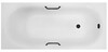 Ванна из искусственного камня Delice Dolce 170x80 глянцевая с черными ручками DLR330060RB-G