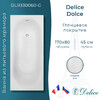 Ванна из искусственного камня Delice Dolce 170x80 глянцевая DLR330060-G