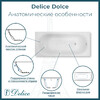 Ванна из искусственного камня Delice Dolce 170x80 глянцевая DLR330060-G