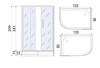 Душевое ограждение River Don XL 120/90/24 МТ L/R 120x90