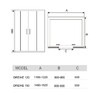 Душевая дверь River DREIKE 150 МТ 150x185