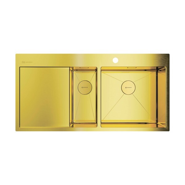 Мойка для кухни Omoikiri Akisame 100-2-LG-R светлое золото