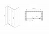 Душевая дверь Abber Schwarzer Diamant AG301205 120x190