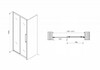 Душевая дверь Abber Schwarzer Diamant AG30140MH 140x195
