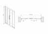 Душевая дверь Abber Schwarzer Diamant AG33180H 180x195