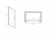 Душевая дверь Abber Sonnenstrand AG04080B 80x195