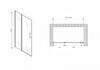 Душевая дверь Abber Sonnenstrand AG04120BS 120x195