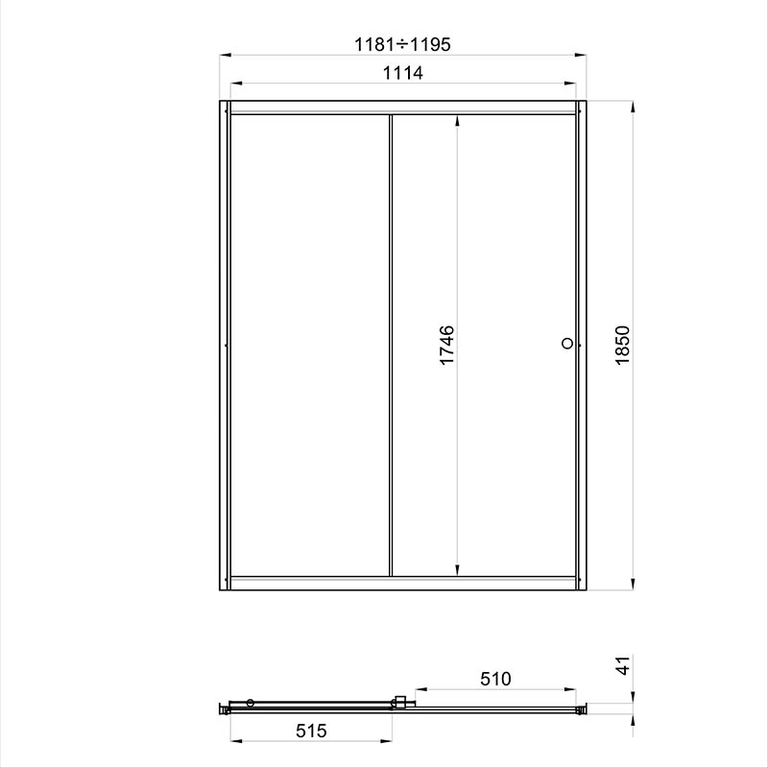 Душевая дверь Triton Слайд 120 120x185