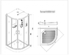 Душевая кабина Esbano ES-100CR 100x100