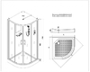 Душевая кабина Esbano ES-110CR 110x110