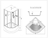 Душевая кабина Esbano ES-110CRB 110x110