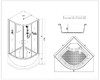 Душевая кабина Esbano ESG-90CRB 90x90