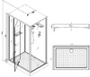 Душевая кабина Esbano EST-RASPA-119 110x90