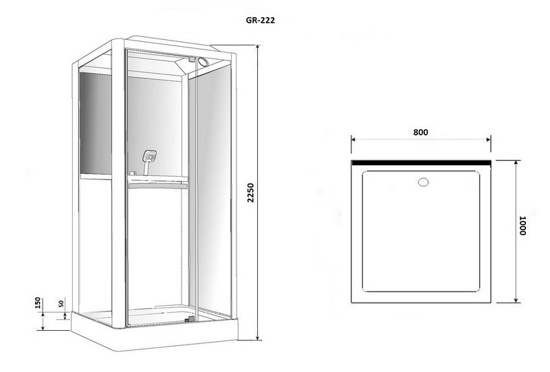 Душевая кабина Grossman GR-222 100x80