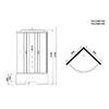 Душевая кабина Niagara NG-2508-14G 90x90