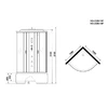 Душевая кабина Niagara NG-2509-14F 100x100