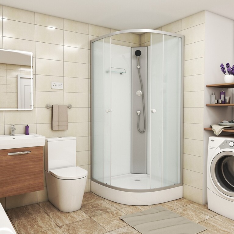 Душевая кабина Niagara Eco E90/13/MT/BK 90x90
