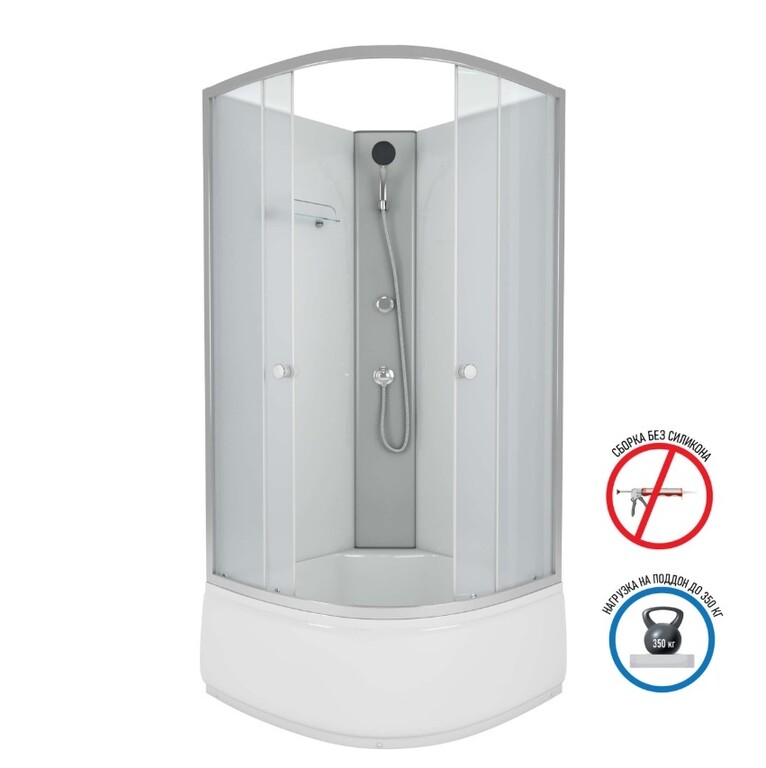 Душевая кабина Niagara Eco E90/40/MT/BK 90x90