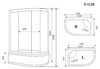 Душевая кабина Timo T-1120P L 120x85