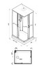 Душевая кабина Triton Квадро А 100x80 полосы