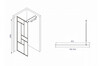 Душевая перегородка Abber Immer Offen AG63090B 90x200