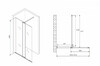 Душевая перегородка Abber Komfort AG09100B 100x200