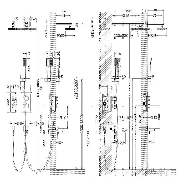 Душевая система Timo Petruma SX-5049/17SM