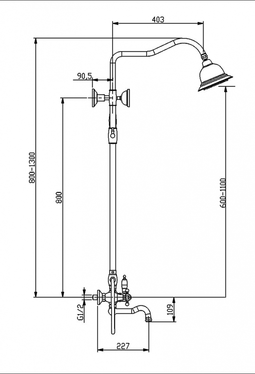 Душевая система Timo Nelson SX-1291/02