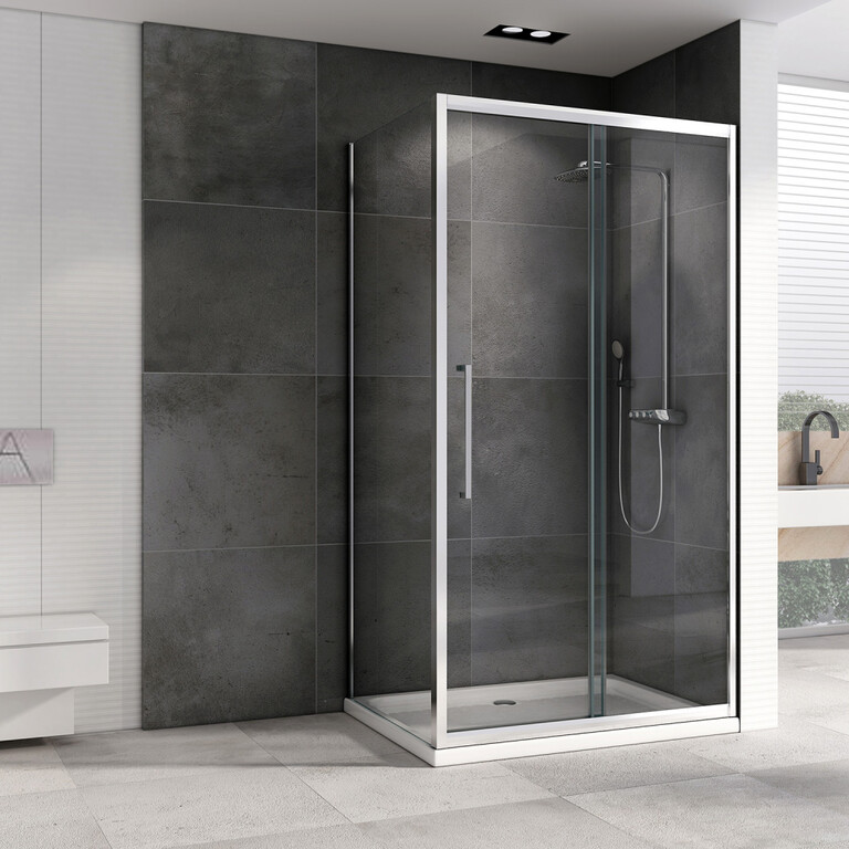 Душевое ограждение Abber Schwarzer Diamant AG30100H-S50 100x50