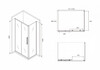 Душевое ограждение Abber Schwarzer Diamant AG30120BH-S70B 120x70
