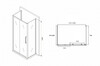 Душевое ограждение Abber Schwarzer Diamant AG30120MH-S85M-S85M 120x80