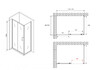 Душевое ограждение Abber Schwarzer Diamant AG301305-S505 130x50