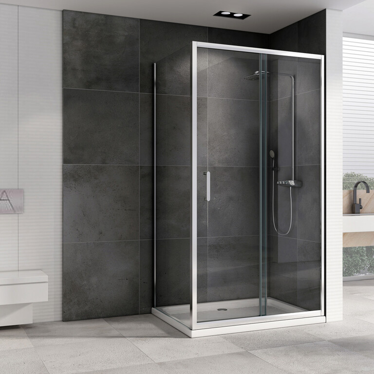 Душевое ограждение Abber Schwarzer Diamant AG301305-S705 130x70
