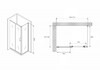 Душевое ограждение Abber Schwarzer Diamant AG301305-S705 130x70