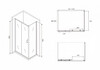 Душевое ограждение Abber Schwarzer Diamant AG30130B-S90B 130x90